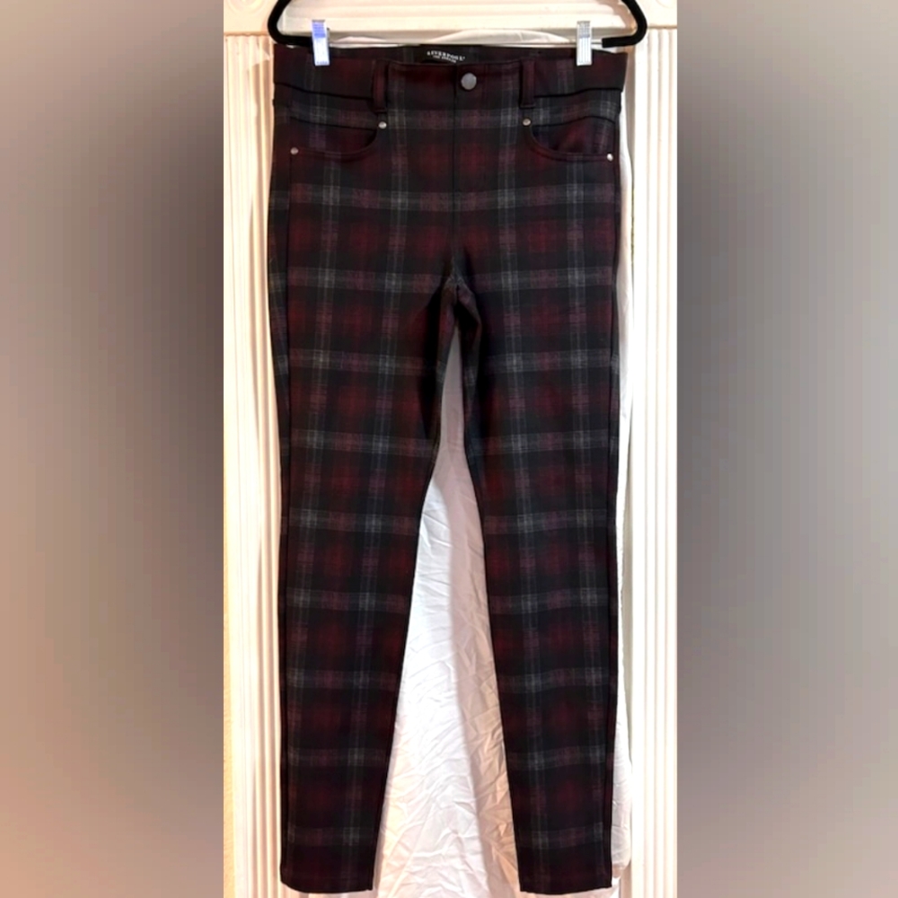 Women Liverpool Los Angeles plaid patterned jeggings